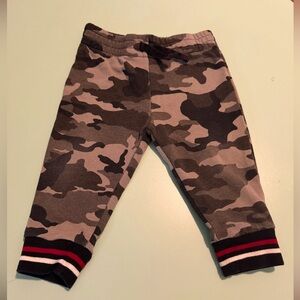Camouflage sweatpants. Size 12-18 mos